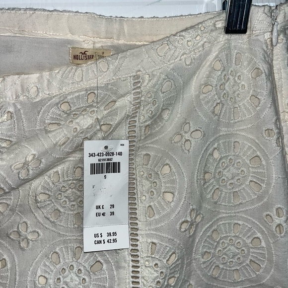 Hollister Beige Lace Skirt with Zipper — 9 - Picture 4 of 4